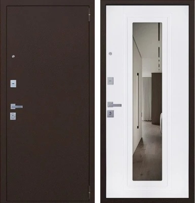 Дверь Лидер с зеркалом